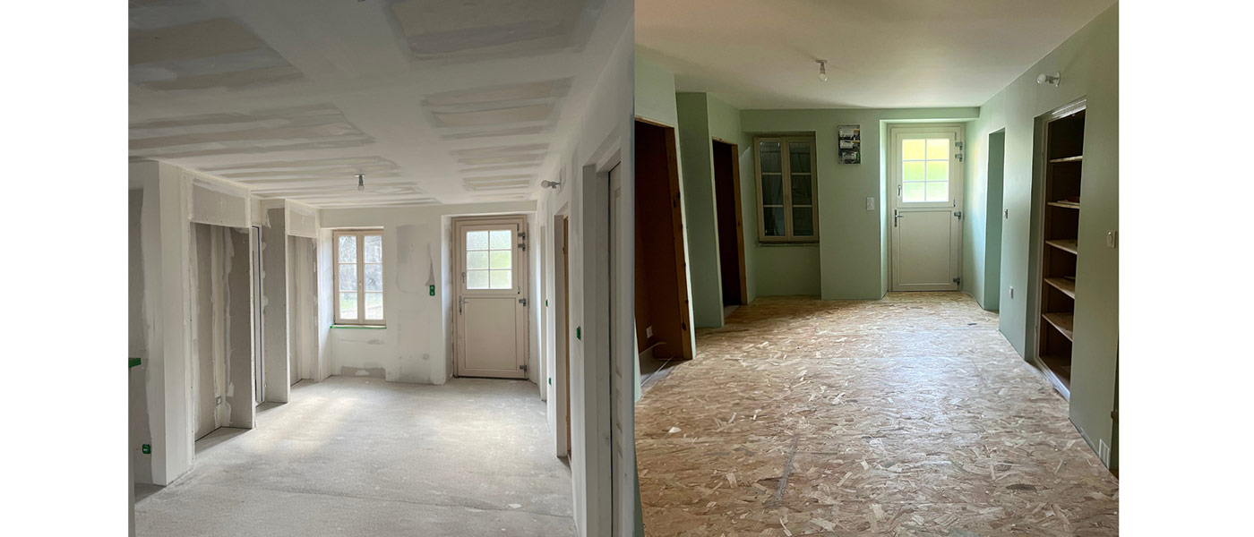 Travaux de finition intérieure